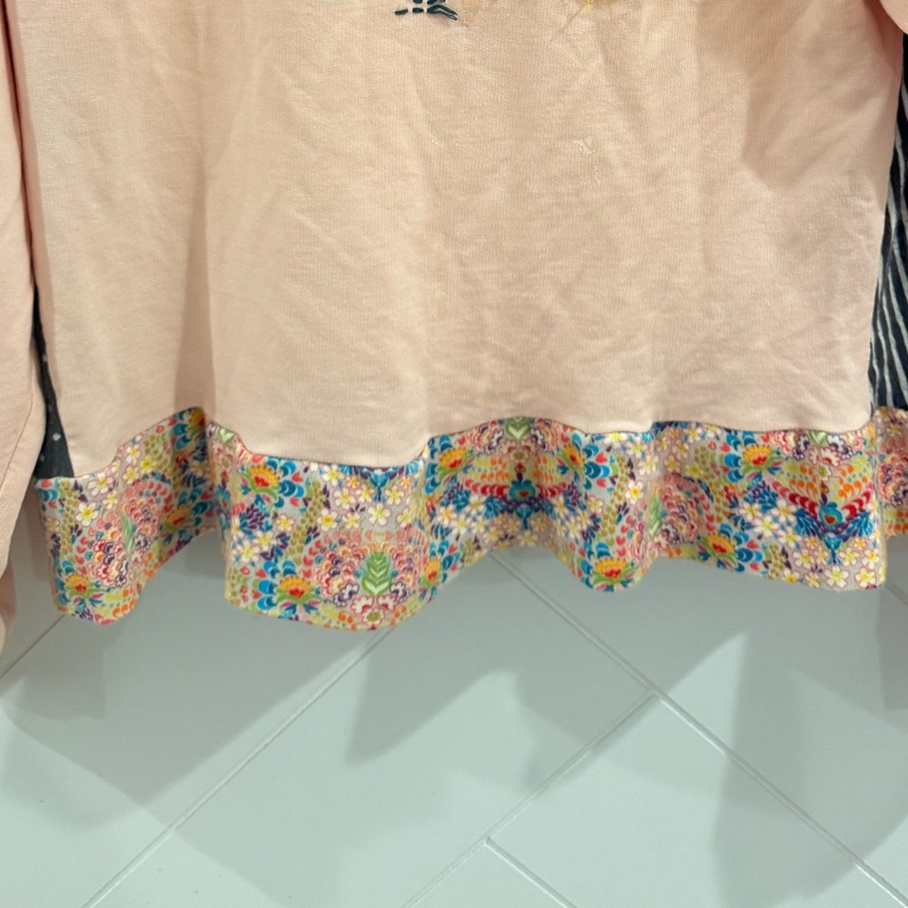 Rare Anthropologie mock neck Tomorrow Sweatshirt Embroidered Size: Small - Picture 5 of 7